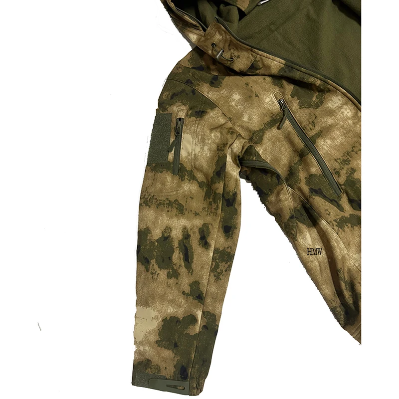 Chaqueta táctica softshell impermeable Ruins camuflaje con forro polar - imagen 4