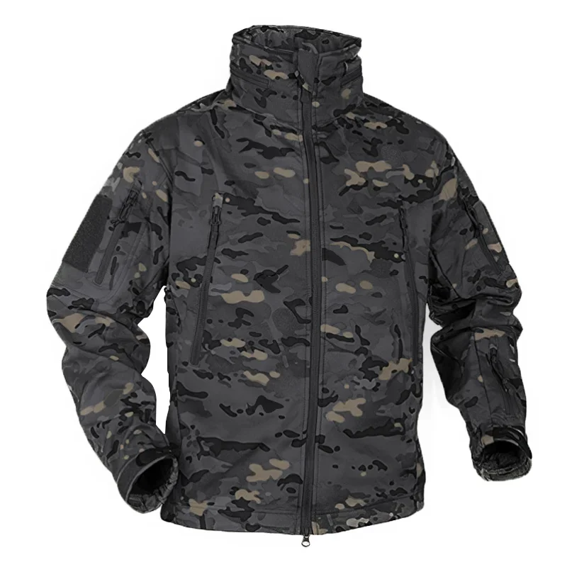 Chaqueta táctica impermeable softshell cortavientos lana hombre - imagen 3