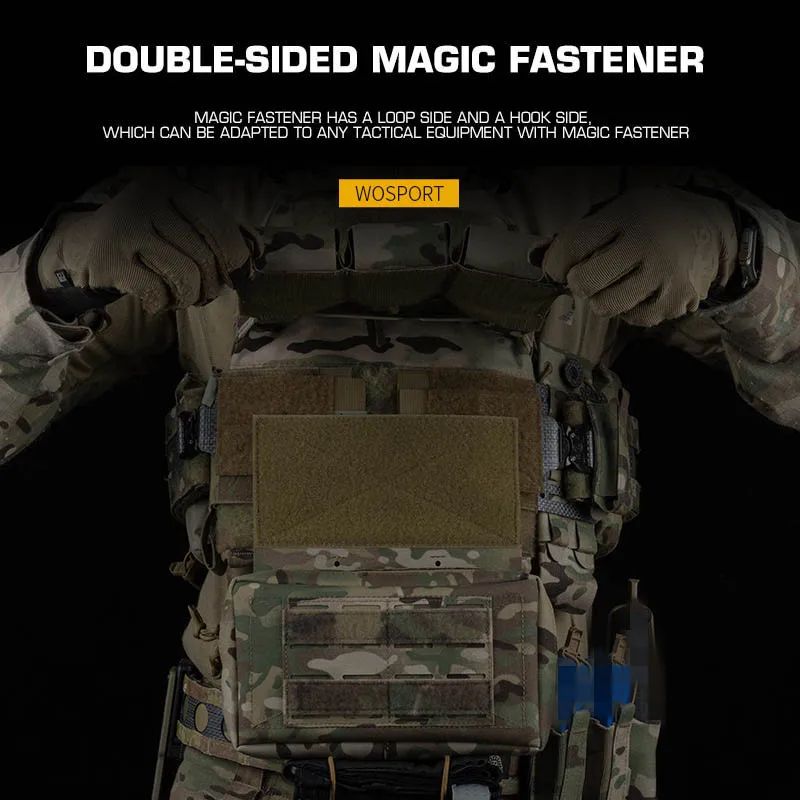 Placa táctica colgante inferior camuflaje multiusos para chaleco - imagen 2