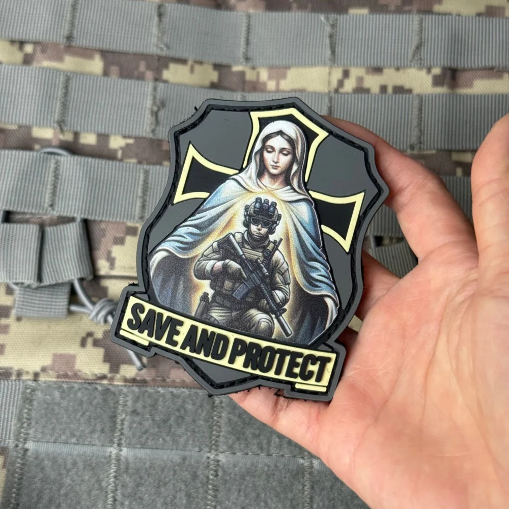 Parche táctico PVC velcro gancho y bucle para mochila militar - imagen 5