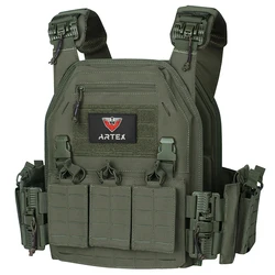 ARTEX Ranger Chaleco táctico portaplacas MOLLE liberación rápida verde