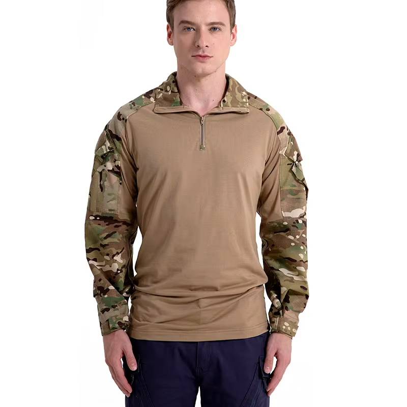 Camisa táctica camuflaje - manga larga, cremallera y algodón - imagen 5