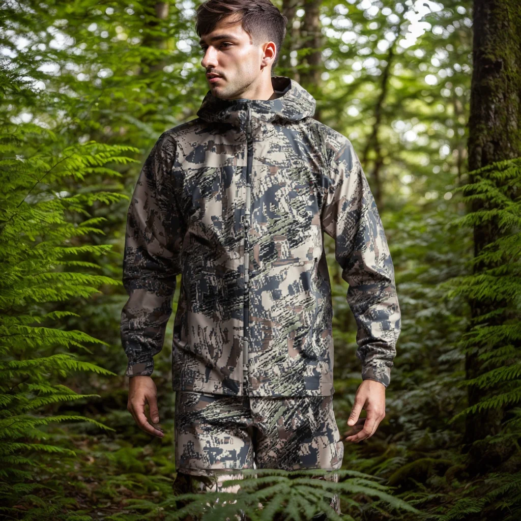 Chaqueta impermeable táctica hombre repelente al agua de secado rápido