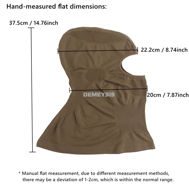 Pasamontañas táctico transpirable con máscara completa para airsoft - imagen 3