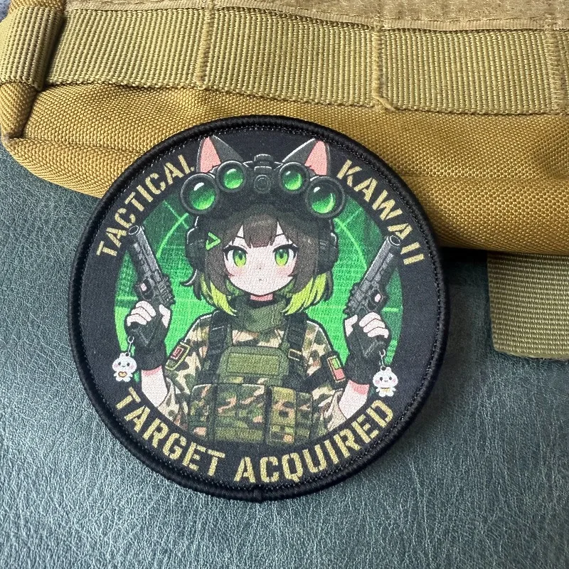 Parche de gato ninja para chaqueta y chaleco