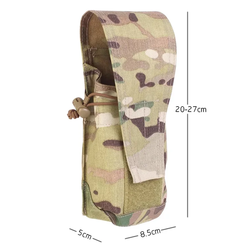 Bolsa táctica MOLLE para cargadores y radio con compartimento agua - imagen 3