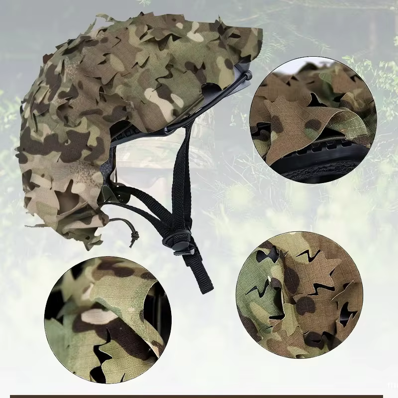 Cubierta táctica para casco de malla transpirable con ajuste rápido - imagen 2