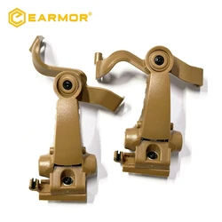 Soporte oscilante EARMOR M16C para casco Ops-Core ARC