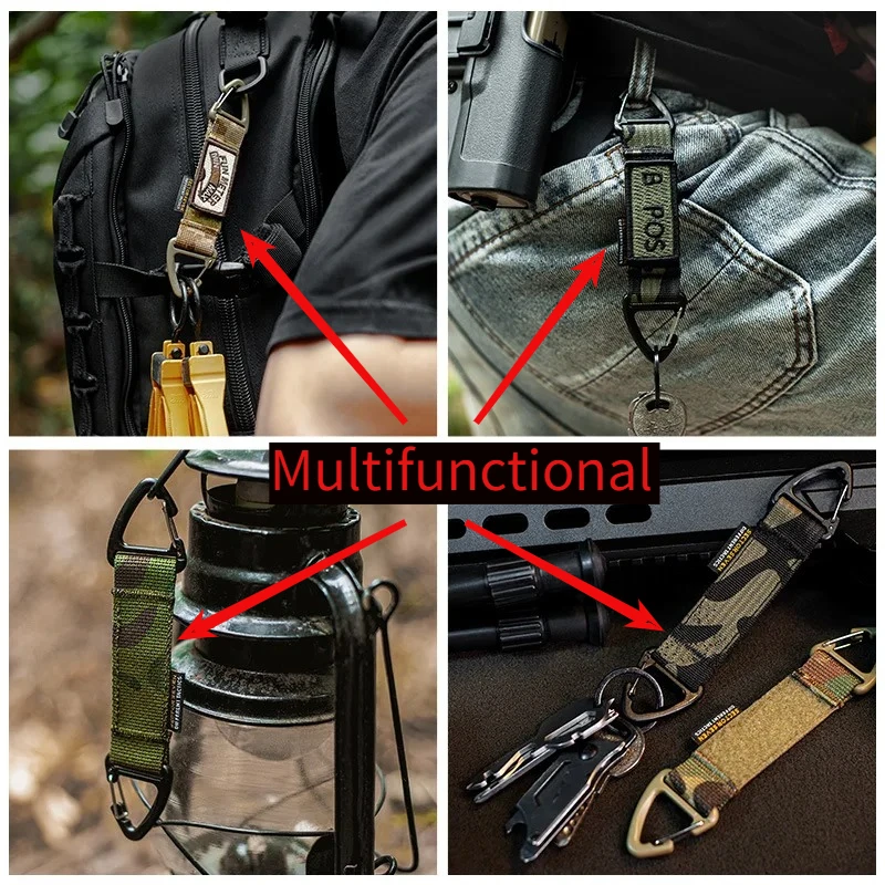 Cinturón táctico multiusos con hebilla triangular y gancho rápido - imagen 2