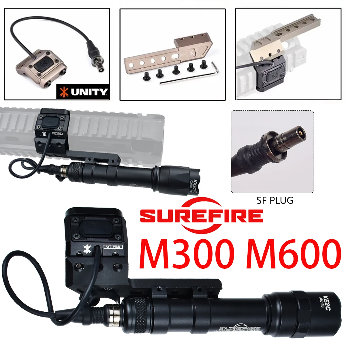 SureFire Scout M300/M600 linterna táctica interruptor de presión - imagen 5