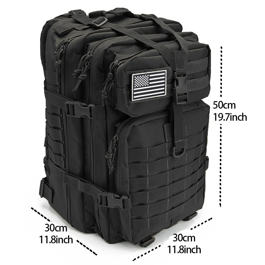 Mochila táctica MOLLE para exteriores: senderismo caza y supervivencia - imagen 2