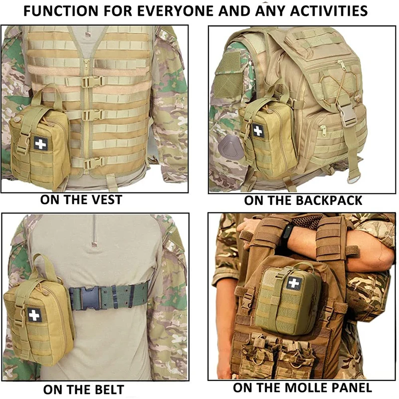 Bolsa táctica MOLLE para cinturón, EDC y botiquín de primeros auxilio - imagen 5