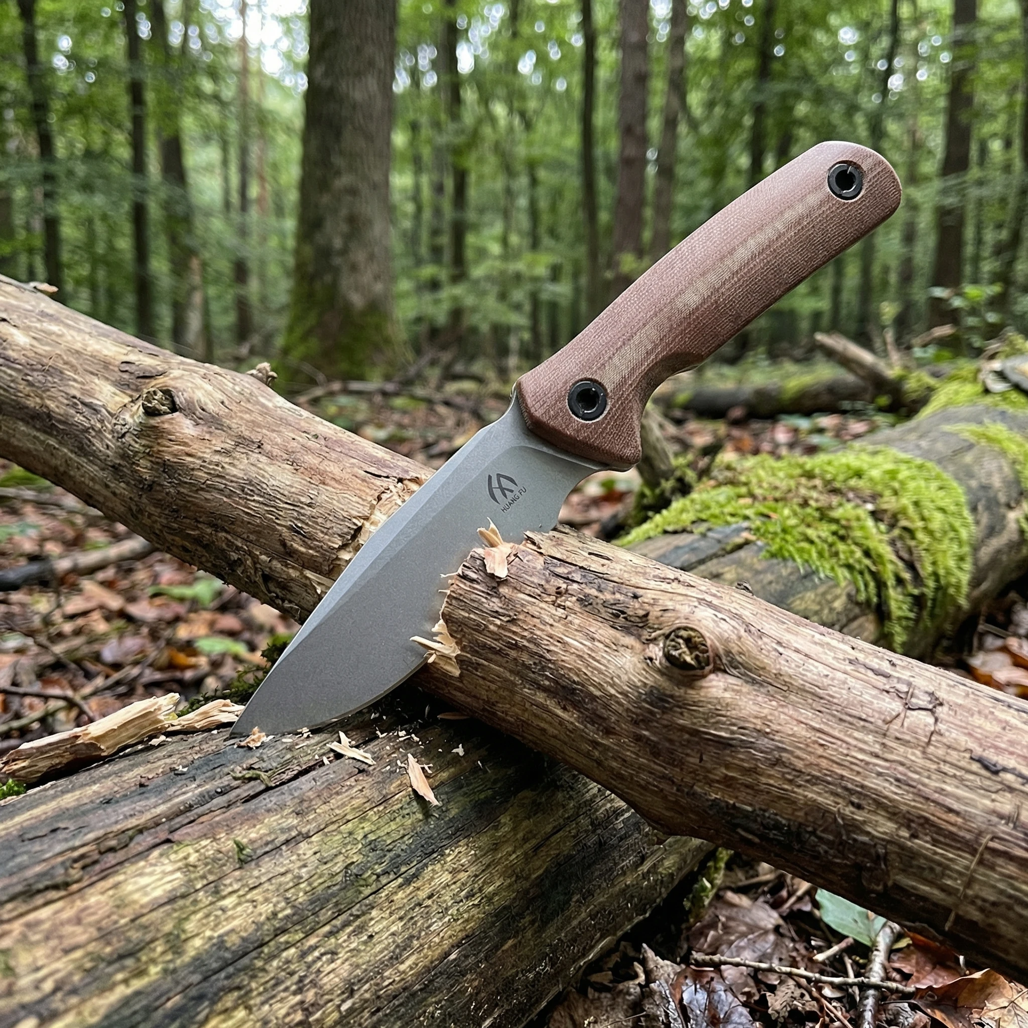 Detalle del mango G10 para un agarre seguro