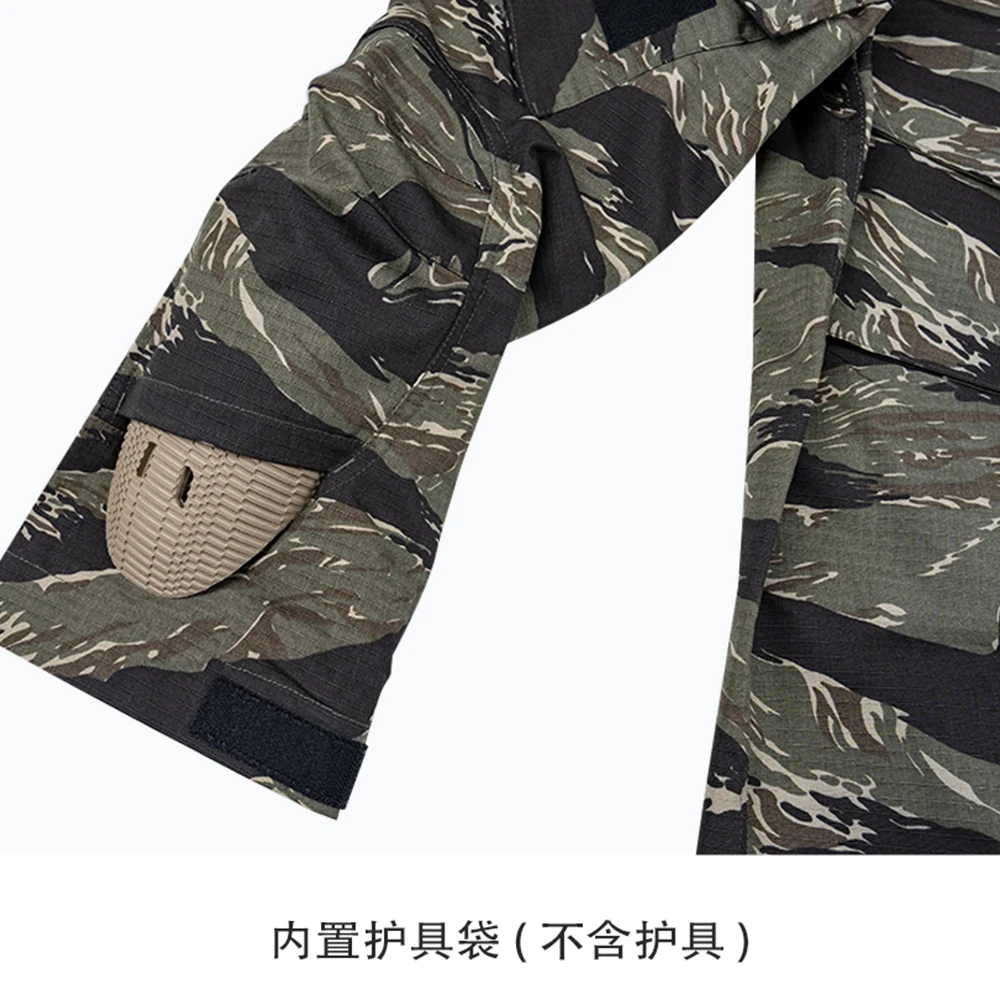Traje táctico camuflado transpirable manga larga – Airsoft caza - imagen 3