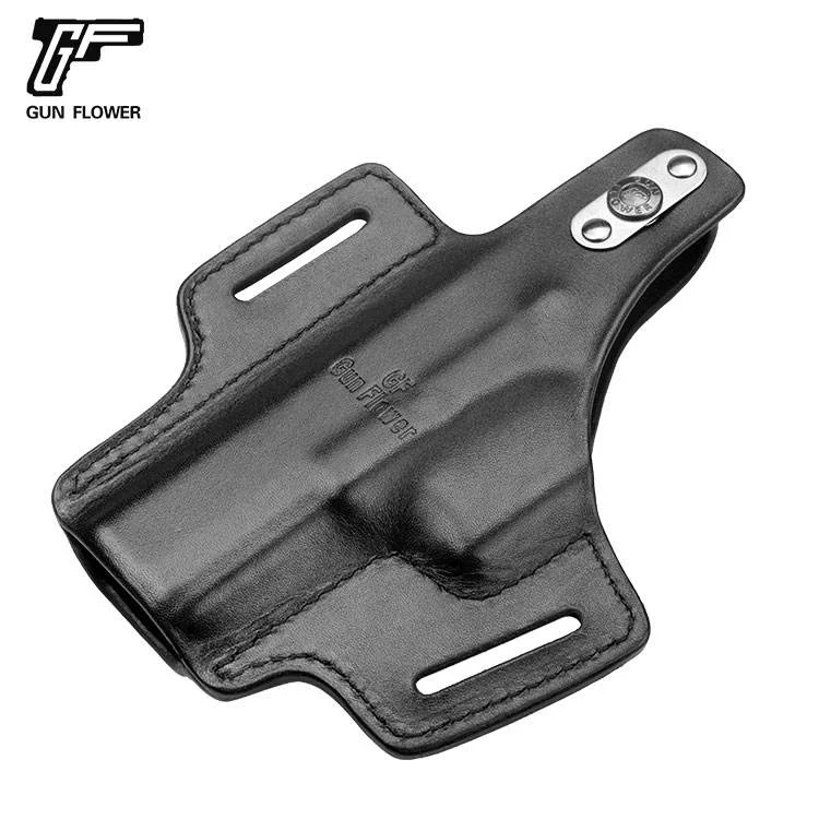 Funda Glock 17/22/31 cuero liberación pulgar derecha táctica - imagen 5