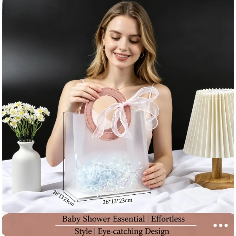 Bolsas de regalo transparentes de PP esmerilado creativas para eventos - imagen 5