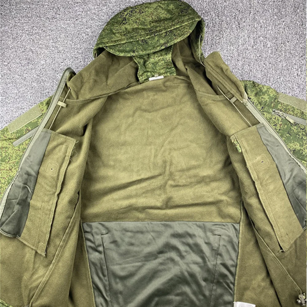 Uniforme táctico camuflaje ruso invierno cortaviento lana - imagen 5
