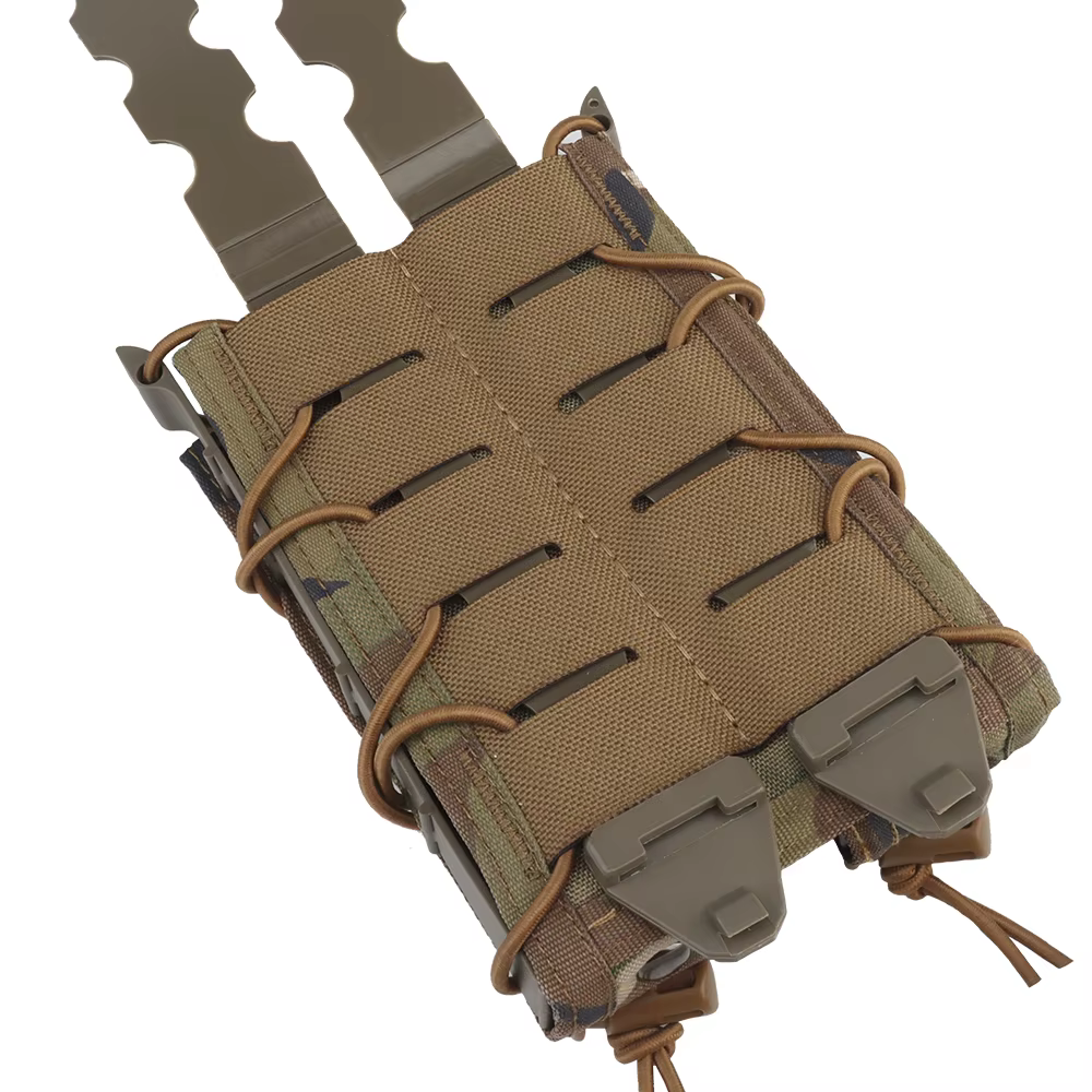 Portacargadores MOLLE doble extracción rápida para rifle táctico - imagen 4