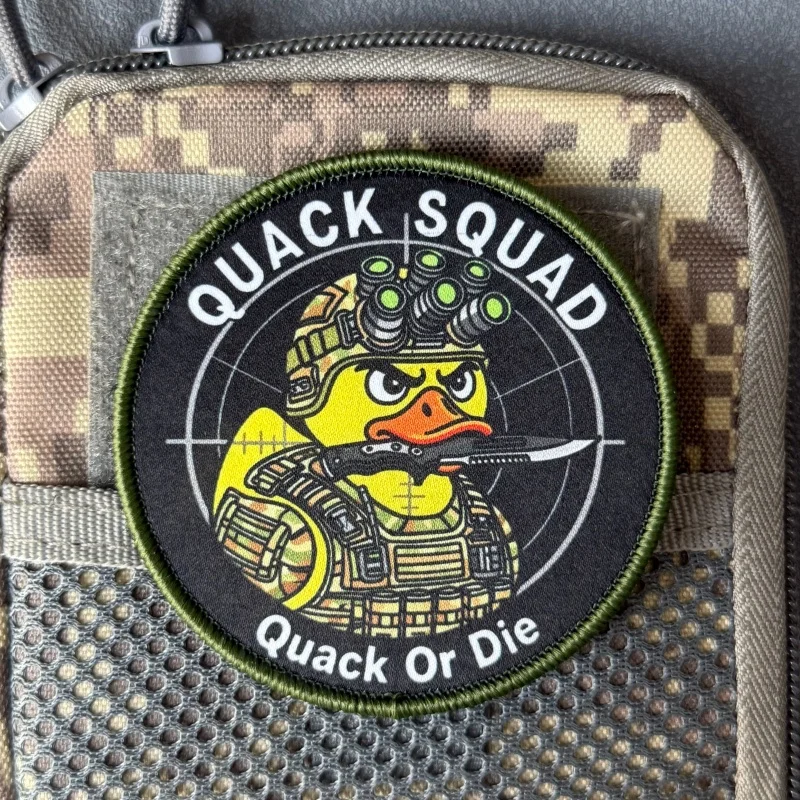 Parche táctico Quack Squad insignia moral con velcro gancho-bucle - imagen 5