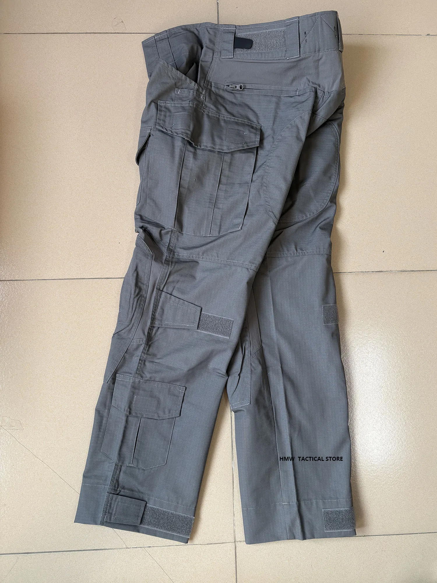 G3 Pantalones tácticos de combate gris ripstop con ajuste - imagen 3
