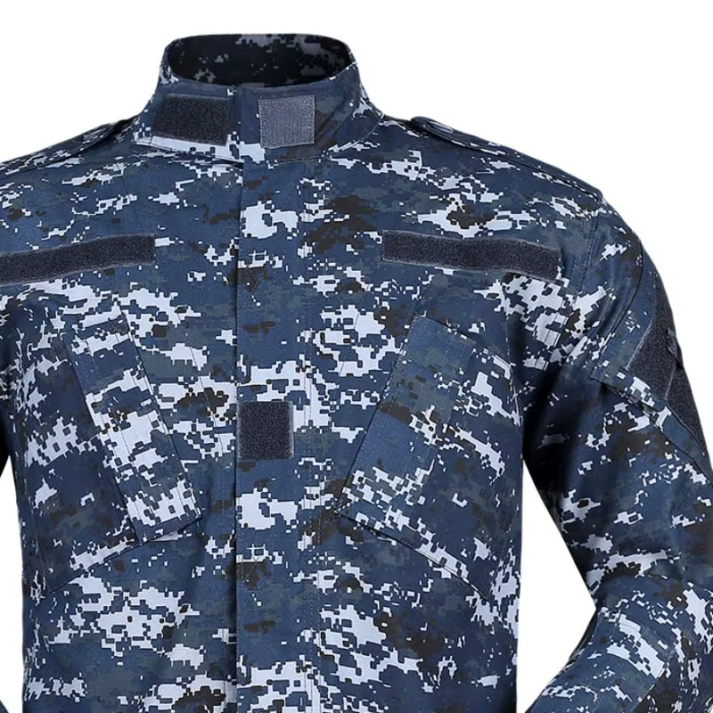 Uniforme táctico camuflado azul marino ripstop para airsoft y outdoor - imagen 3