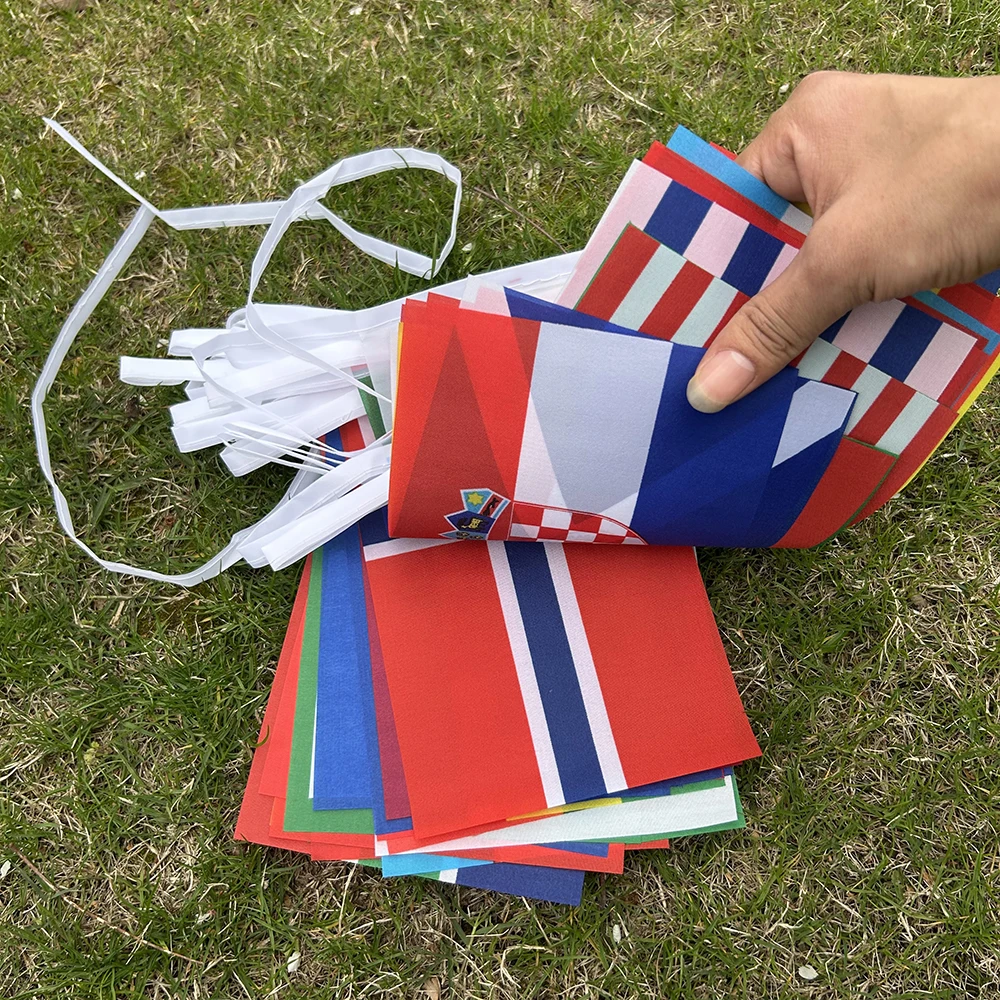 Guirnalda de banderas países del mundo para decoración eventos - imagen 3