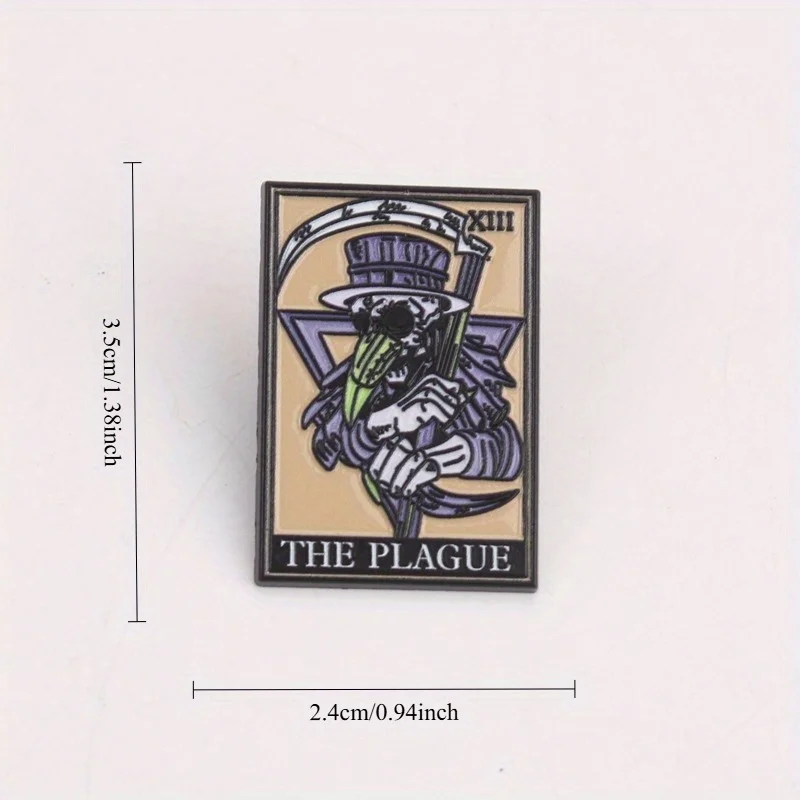 Pin táctico Morbus Ultima gótico médico de la peste obsidiana