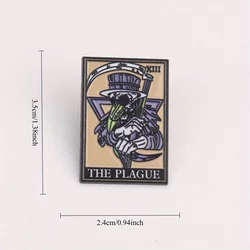 Pin táctico Morbus Ultima gótico médico de la peste obsidiana