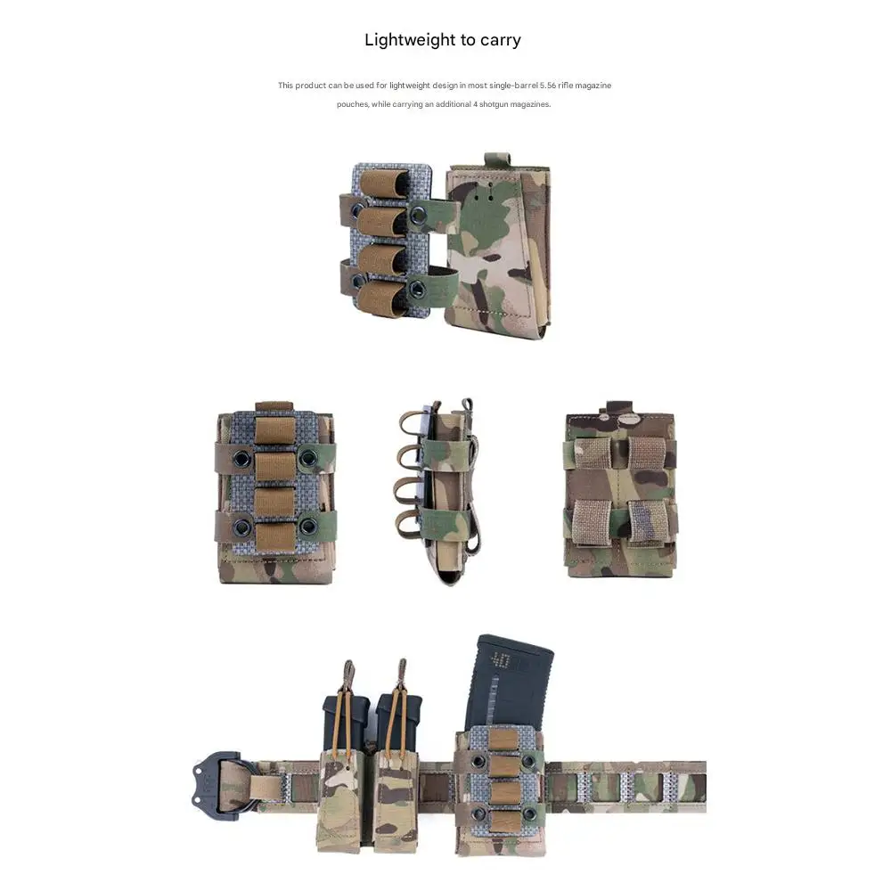 Bolsa porta cargadores rifle 5.56 táctica para chaleco o mochila - imagen 4
