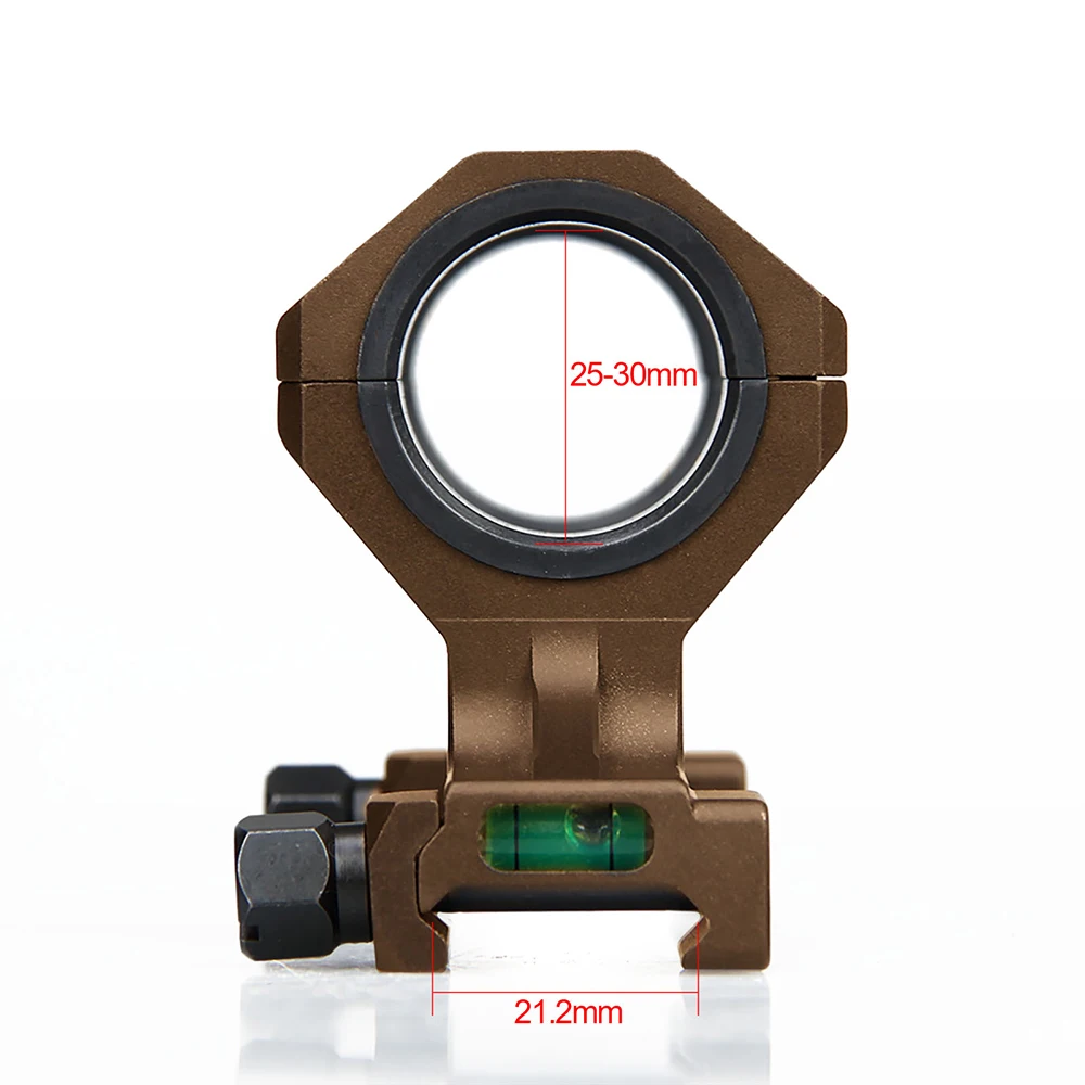 Montura aluminio doble anillo 25-30mm para mira telescópica - imagen 4