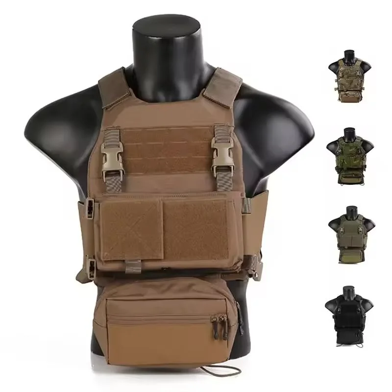 Emersongear chaleco táctico FCS con arnés de pecho y protección