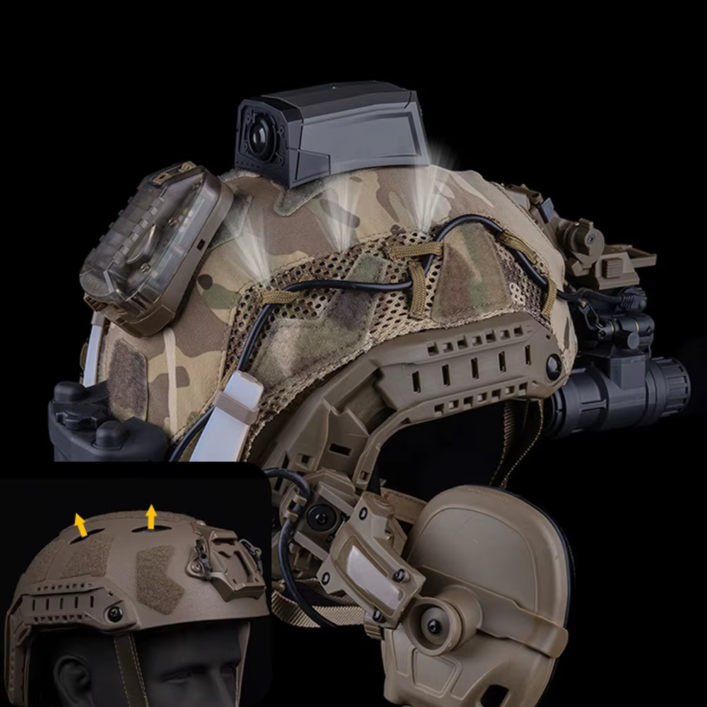 Detalle de la retención de cables NVG