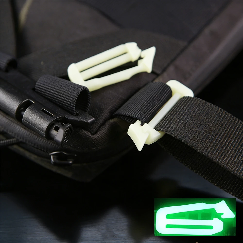 Cinta luminosa nailon hebilla liberación rápida para mochila táctica - imagen 3
