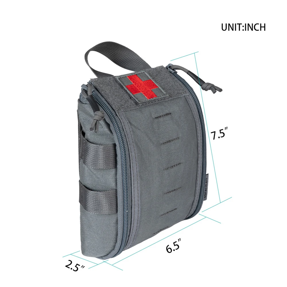 Riñonera táctica MOLLE EDC con liberación rápida primeros auxilios - imagen 5