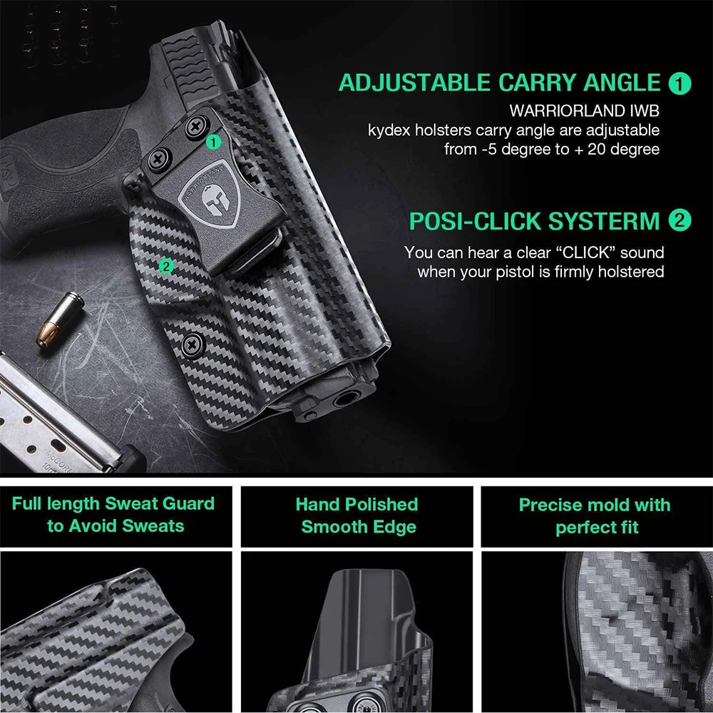 Funda Kydex IWB S&W M&P 9/40 diestro M2.0 Compact/Full