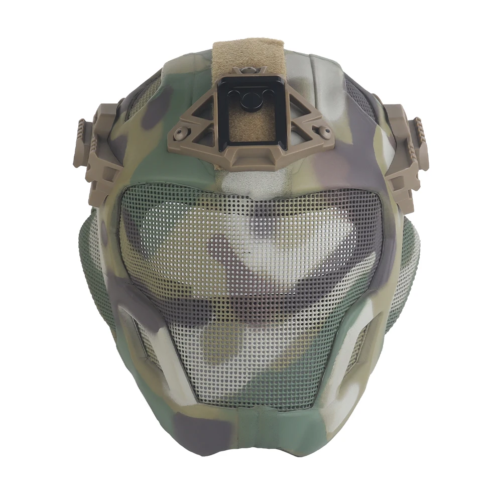 Casco Airsoft táctico con máscara facial de malla de acero - imagen 3