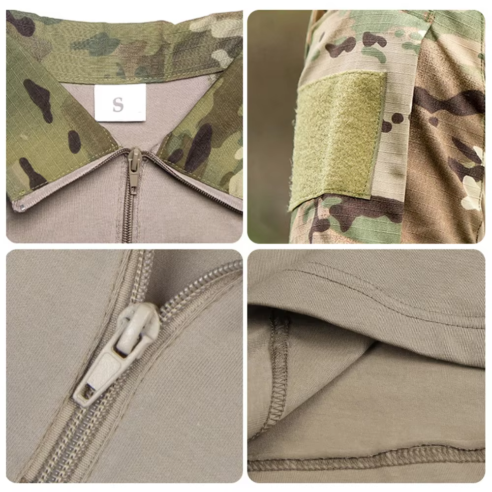 Camisa táctica manga corta camuflaje militar ventilada resistente - imagen 5