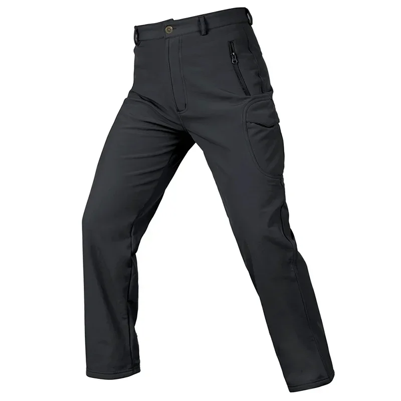 Pantalón cargo táctico piel de tiburón con múltiples bolsillos - imagen 3