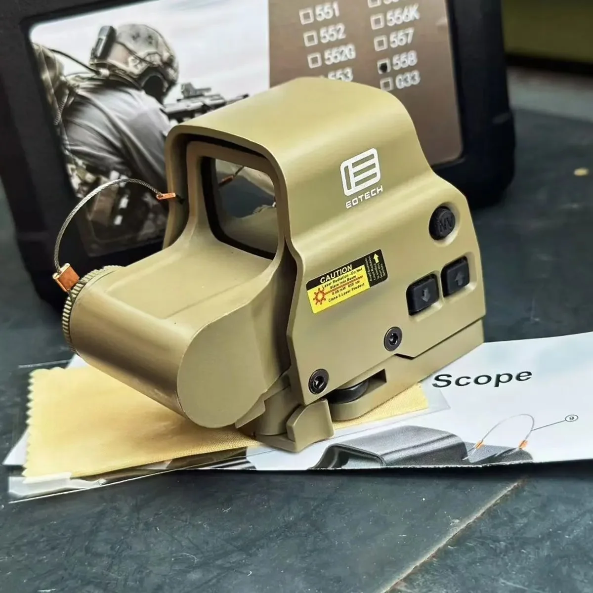 Mira holográfica EOTech 558 EXPS2-2 punto rojo y verde con Picatinny - imagen 5