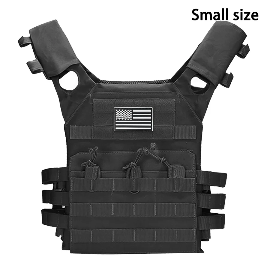 Chaleco táctico JPC MOLLE ligero con expansión y parche bandera EE.UU. - imagen 3
