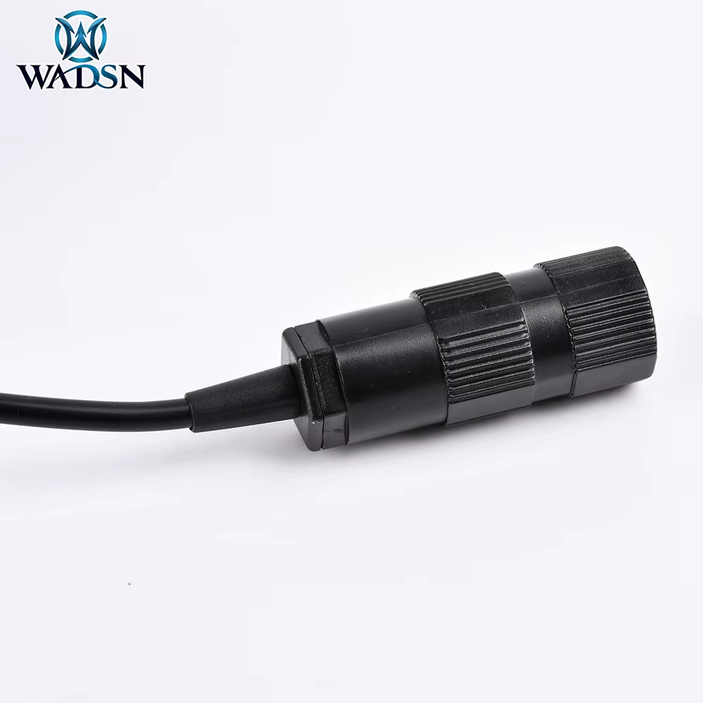 WADSN auriculares tácticos PTT Kenwood con clip metálico y botón - imagen 5