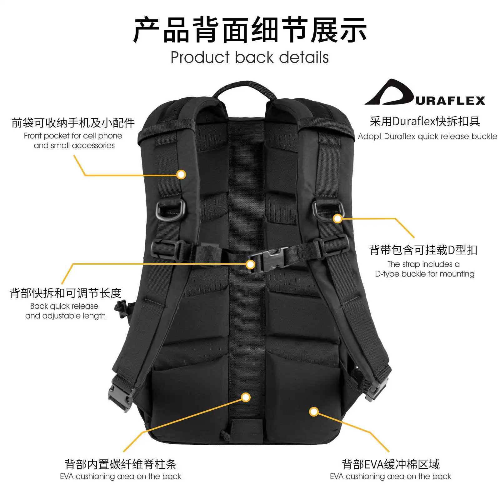 Bolsa táctica MOLLE impermeable para ordenador camuflaje - imagen 4