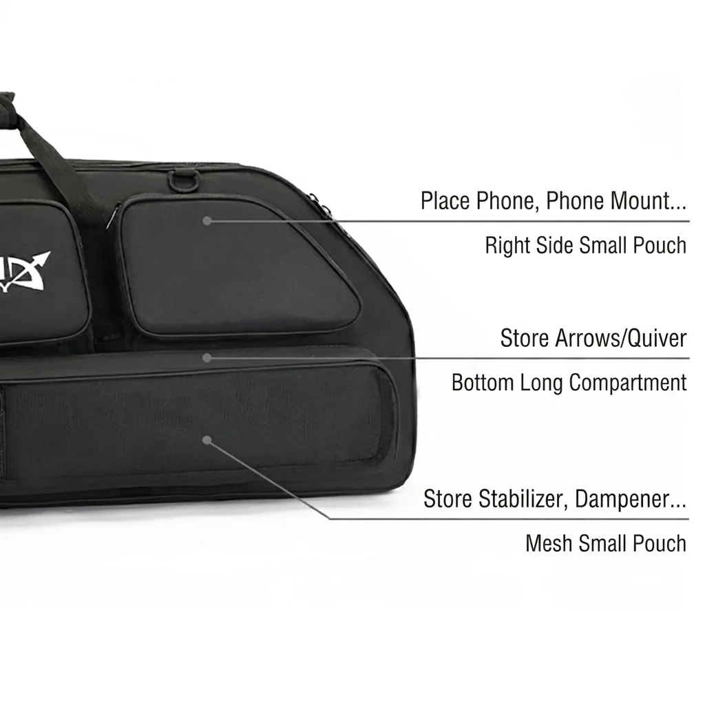 Estuche rígido acolchado impermeable para arco compuesto - imagen 3