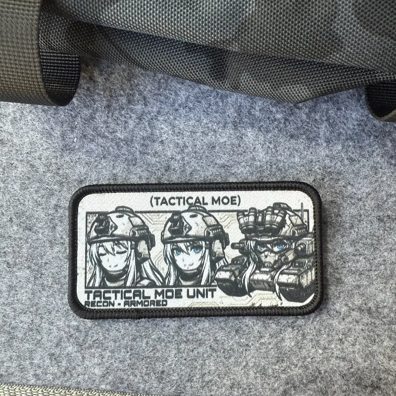 Parche táctico morale anime soldado con velcro - imagen 4