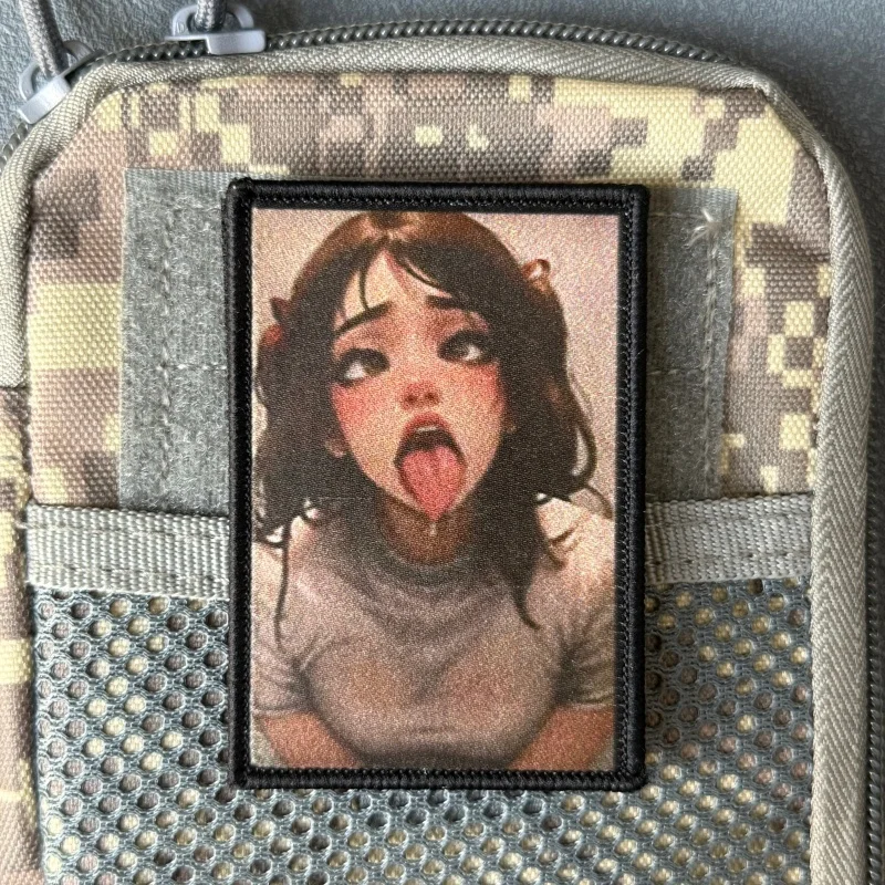 Parche táctico anime de insignia moral con velcro, mochila y brazalete - imagen 4