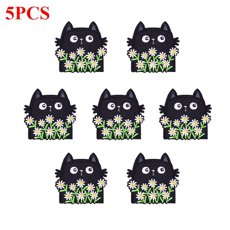Parches termoadhesivos animales hacha gato hámster ganso para ropa - imagen 2