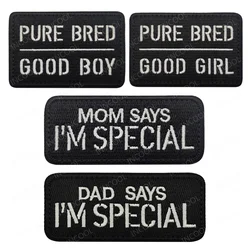 Parche bordado para ropa, gorras y mochilas con frases infantiles