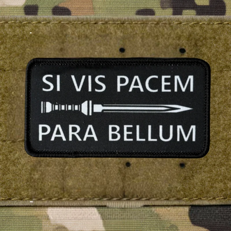 Parche táctico Si vis pacem para bellum velcro moral - imagen 5