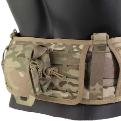 Bolsa táctica de malla plegable con cierre cinturón