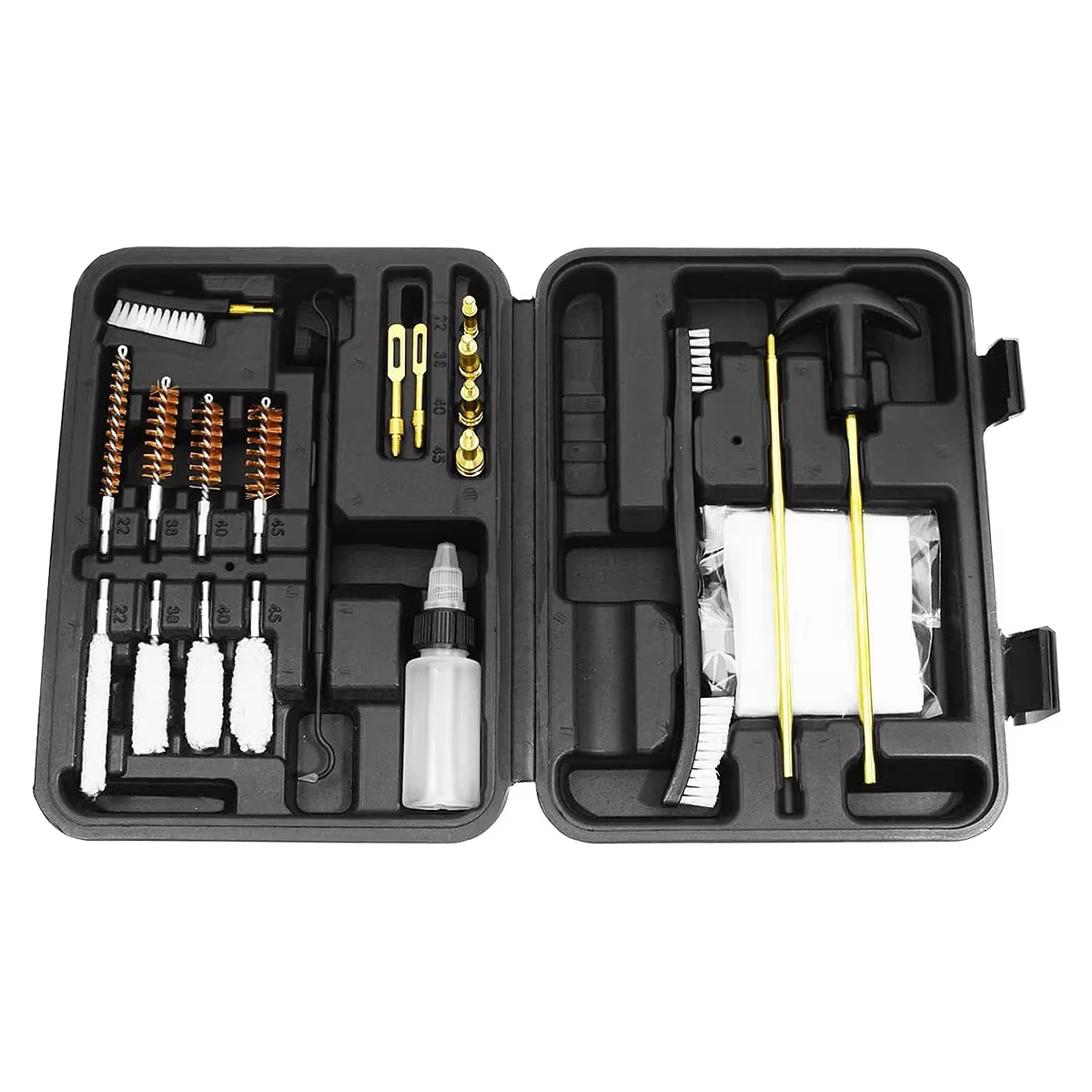 Kit de limpieza de armas para pistola G19 y rifles M16 AR15 AK74
